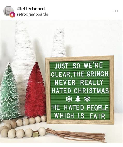 funny christmas letter board signs